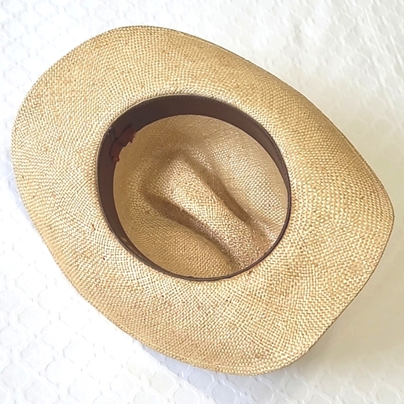 Levi's Straw Cowboy Hat With Feathered Band - Picture 6 of 10